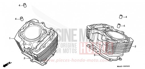 ZYLINDER (VT1100CS/CT) VT1100CS de 1995